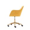 Modern Velvet Adjustable Height 360 Revolving Office Chair