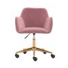 Modern Velvet Adjustable Height 360 Revolving Office Chair