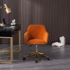 Modern Velvet Adjustable Height 360 Revolving Office Chair