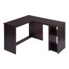 L-Shape Corner Computer Desk with 2 Shelves,39.4"w x 47.2"d