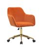 Modern Velvet Adjustable Height 360 Revolving Office Chair