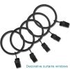 10 Pack Curtain Rings with Clips, Drape Sliding Eyelet Rings