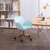 Modern Velvet Adjustable Height 360 Revolving Office Chair