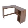 L-Shape Corner Computer Desk with 2 Shelves,39.4"w x 47.2"d