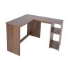 L-Shape Corner Computer Desk with 2 Shelves,39.4"w x 47.2"d